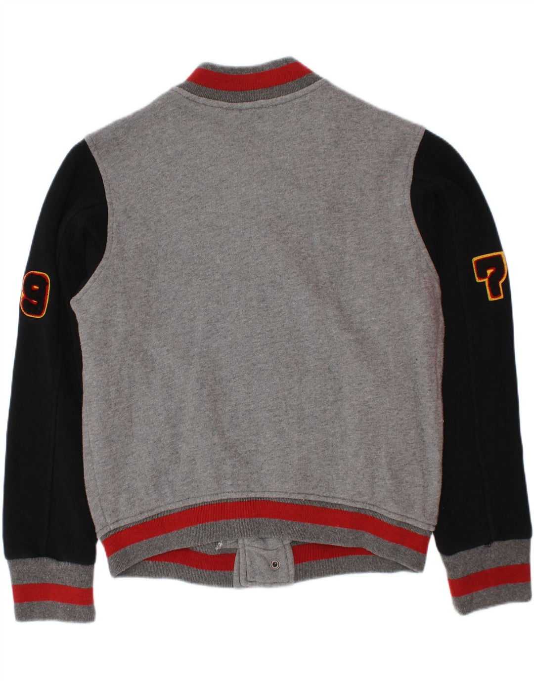 Diesel Veste Varsity Graphique Garçon 7-8 Ans Gris Colorblock