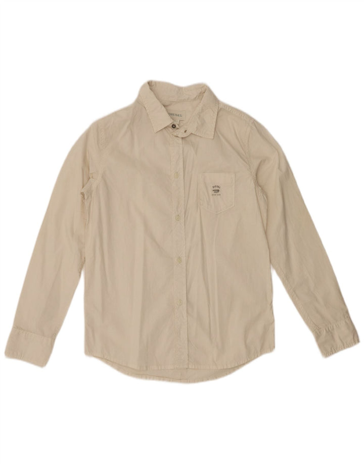 Diesel Chemise Garçon 11-12 Ans Large Blanc Cassé