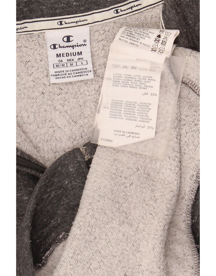 Champion Veste de survêtement surdimensionnée pour femme UK 14 Gris moyen moucheté