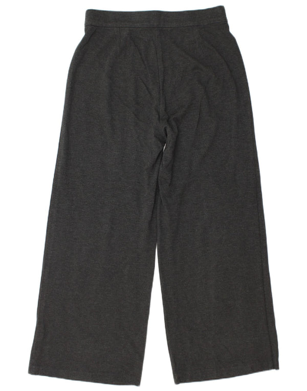 Marks & Spencer Pantalon large pour femme UK 12 Medium W30 L27 Gris Viscose