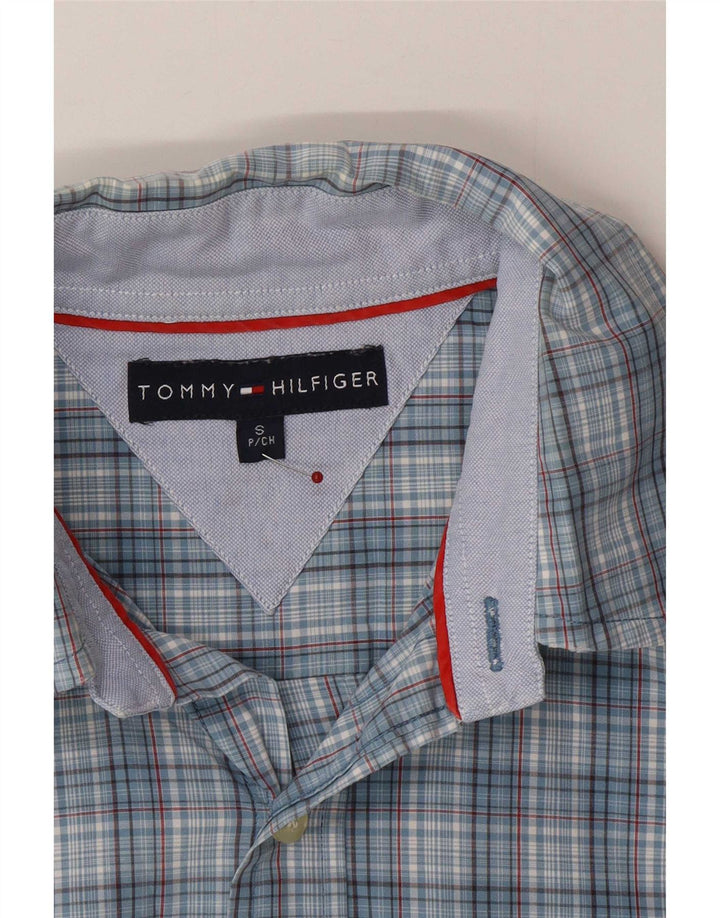 Tommy Hilfiger Chemise Homme Petit Carreau Bleu