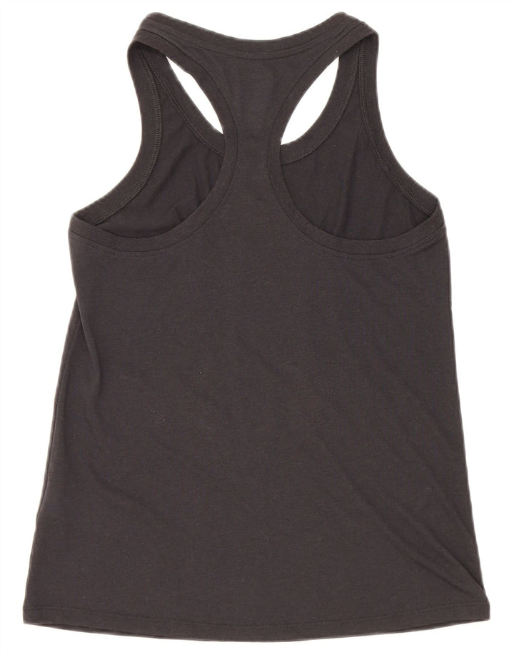 Nike Womens Dri Fit Graphic Débardeur UK 10 Petit Noir Polyester