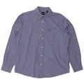 DOCKERS Mens Shirt Large Blue Gingham Cotton