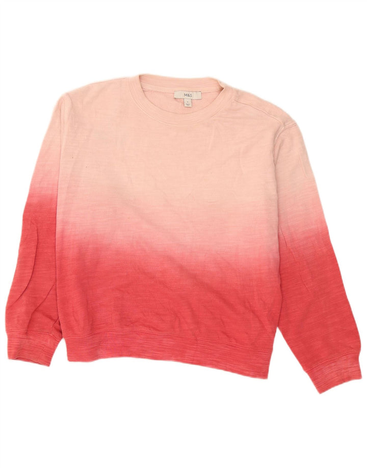 Marks & Spencer Sweat-shirt pour femme UK 44 Rose moyen Colourblock