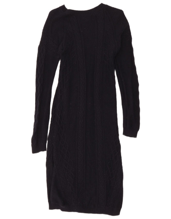 Hobbs Robe pull à manches longues pour femme UK 42 en coton bleu marine moyen