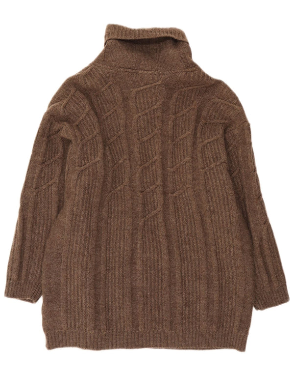 Geiger Femme Cardigan Pull EU 42 Large Marron Laine