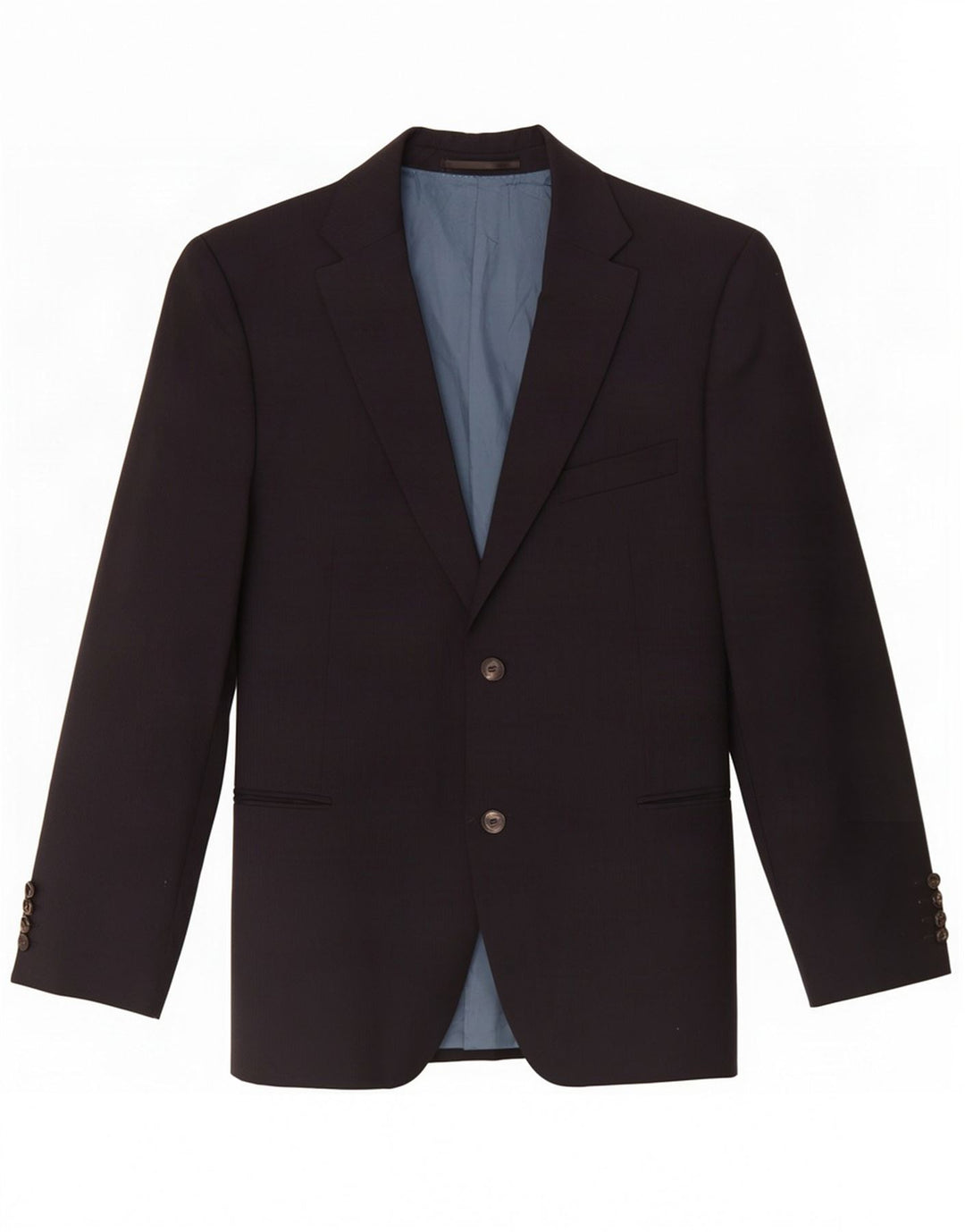 Hugo Boss Veste blazer à 2 boutons pour homme UK 42 XL en laine à fines rayures bleu marine