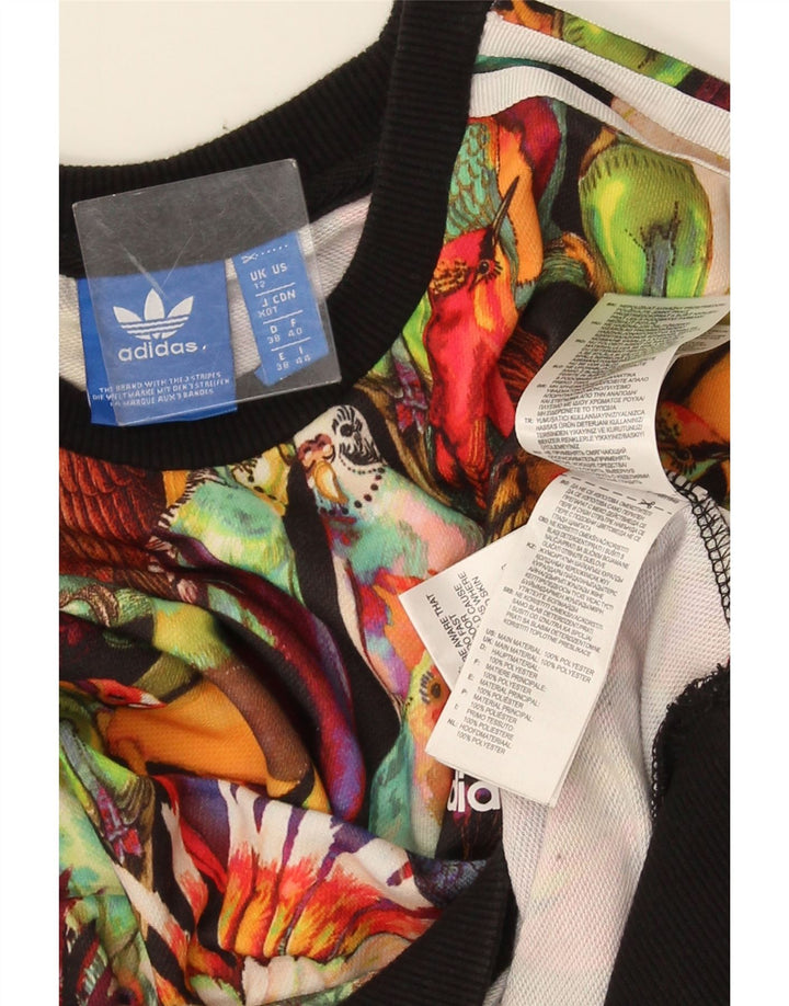 Adidas Sweat-shirt court pour femme UK 12 Medium Multicolore