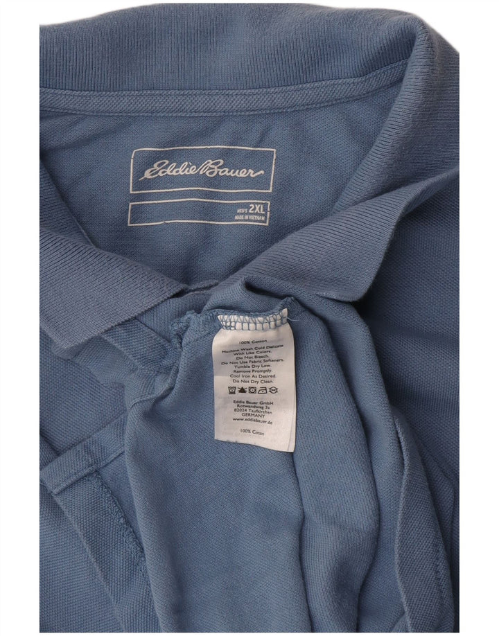 Eddie Bauer Polo Homme 2XL Bleu Coton