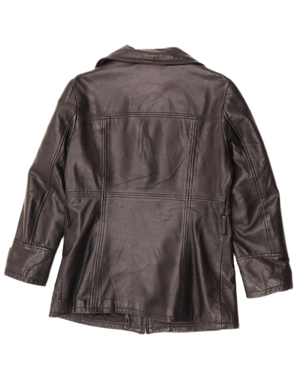 Conbipel Veste en Cuir Femme IT 46 Grand Cuir Noir