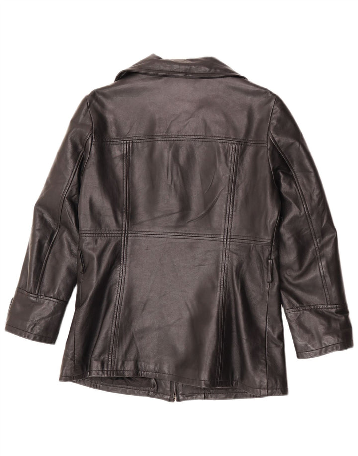 Conbipel Veste en Cuir Femme IT 46 Grand Cuir Noir