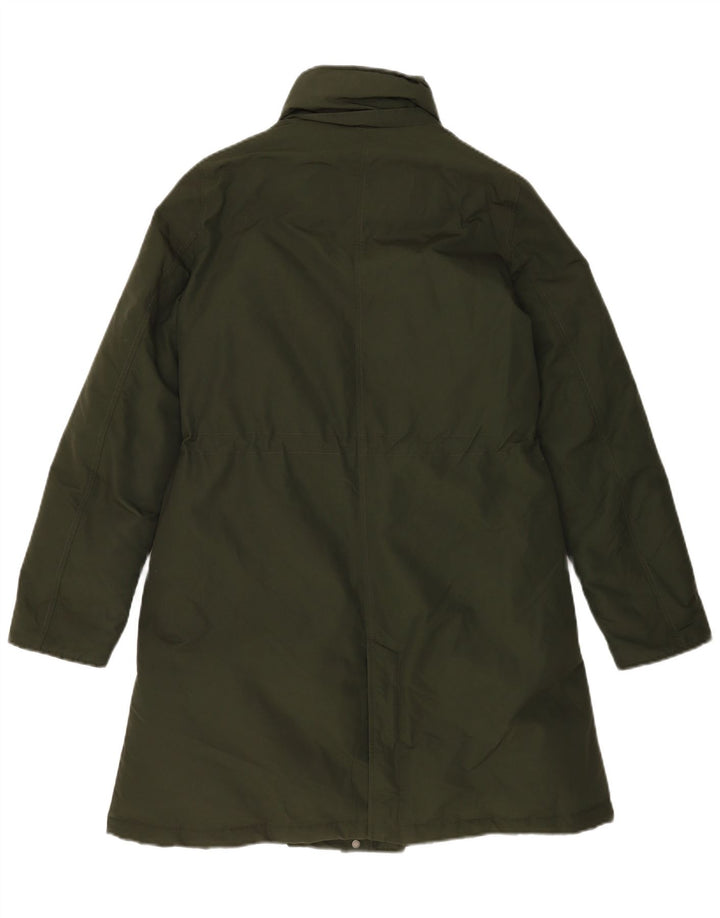 Woolrich Veste matelassée surdimensionnée pour femme UK 10 Petit Kaki Coton