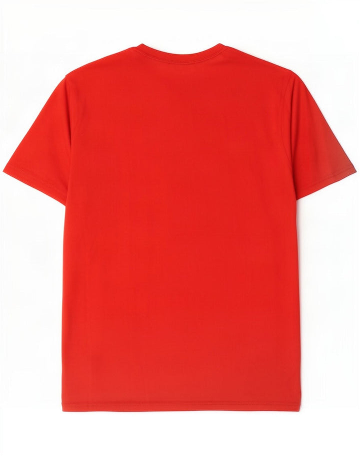 Nike Homme Dri Fit Graphic T-Shirt Haut Rouge Moyen Polyester