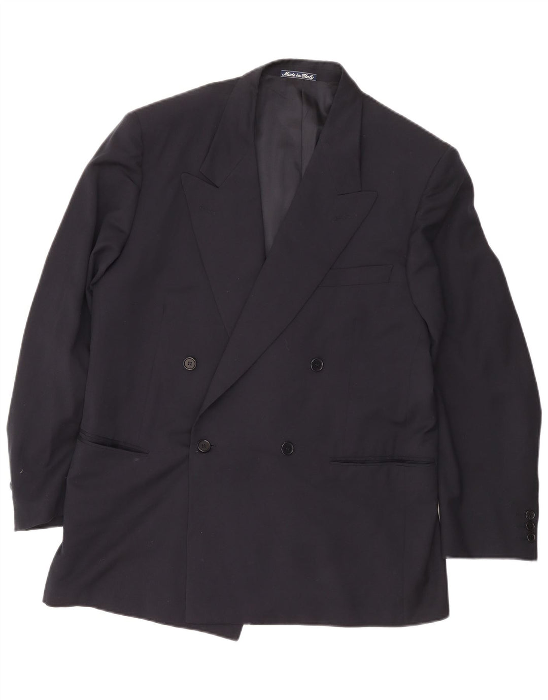 Cerruti 1881 Veste Blazer Double Boutonnage Homme Bleu Marine Moyen Laine
