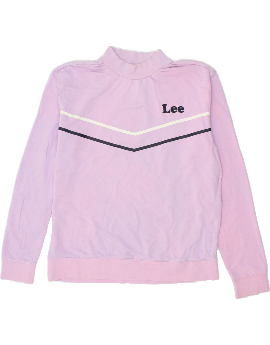 LEE Womens Regular Fit Sweatshirt Jumper UK 14 Medium Pink Cotton Vintage Lee and Second-Hand Lee from Messina Hembry 