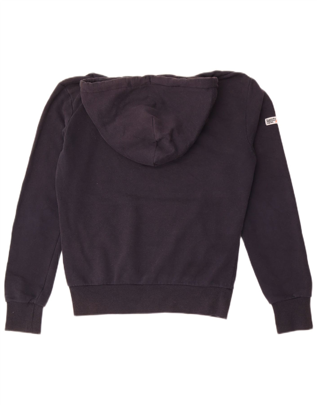 Superdry Pull à capuche pour homme en coton bleu marine Small