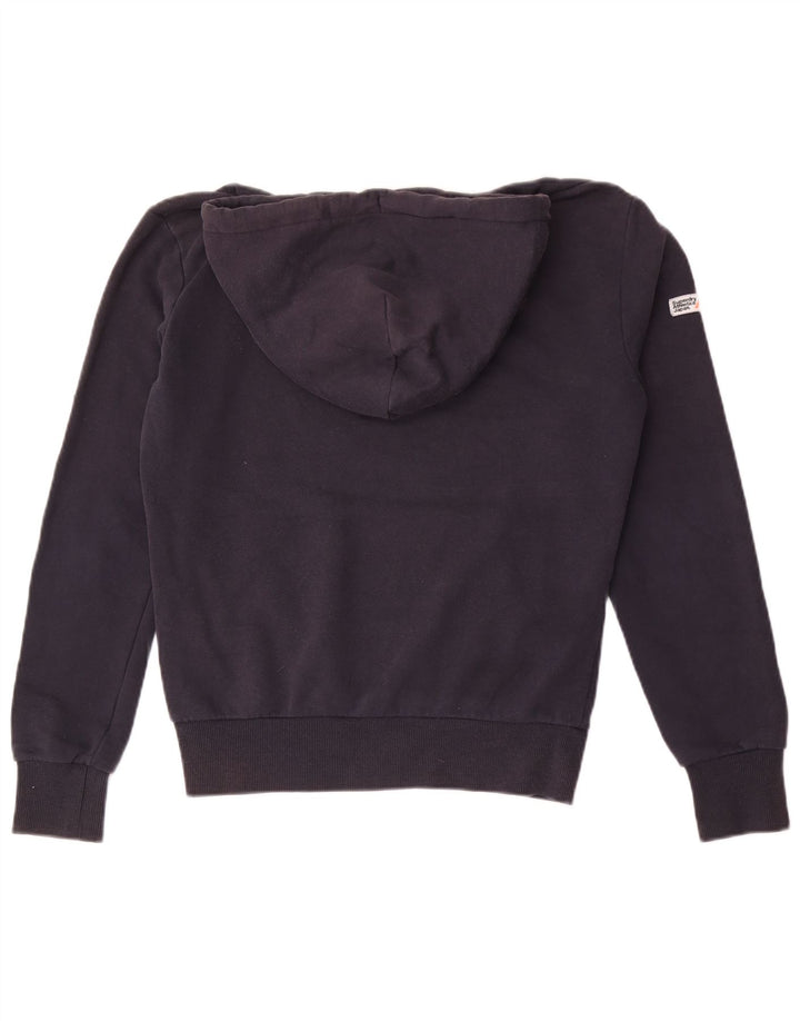 Superdry Pull à capuche pour homme en coton bleu marine Small