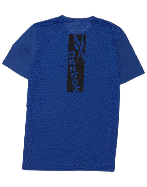 Reebok T-Shirt Tall Graphic Homme Bleu Large Nylon