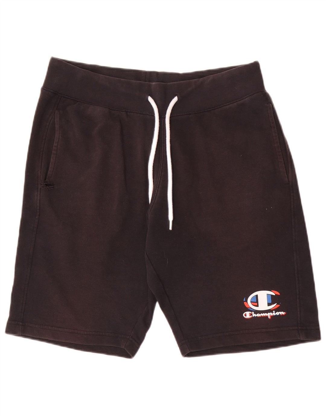 Champion Short de Sport Homme Coton Noir Moyen
