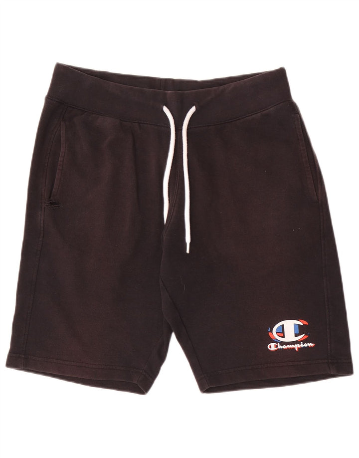 Champion Short de Sport Homme Coton Noir Moyen