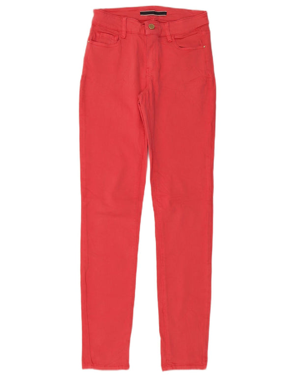 Massimo Dutti Jean skinny pour femme EU 34 2XS W26 L30 Rouge Coton