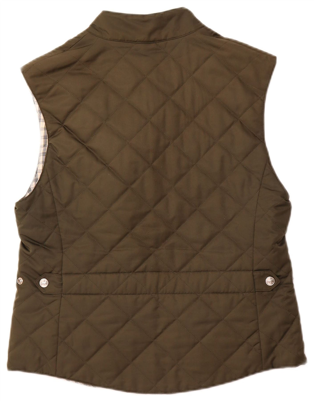 PIKEUR Gilet matelassé réversible pour femme IT 42 Kaki moyen Polyester