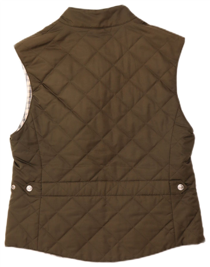 PIKEUR Gilet matelassé réversible pour femme IT 42 Kaki moyen Polyester