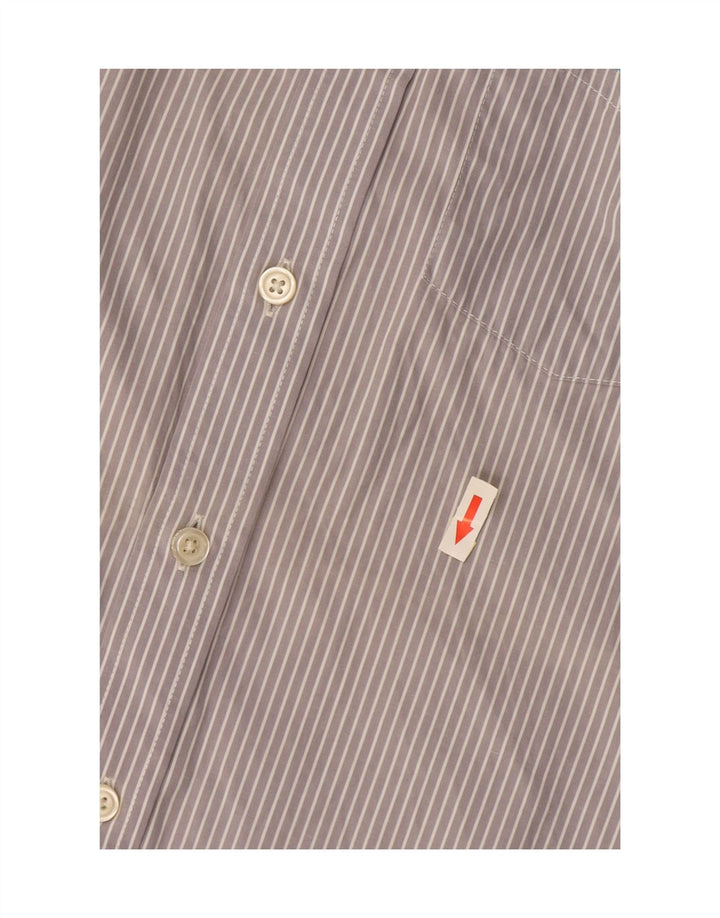Superdry Chemise Homme Large Gris Rayé Coton