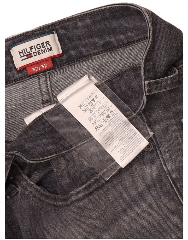 TOMMY HILFIGER Jean Slim Homme W32 L32 Gris Coton