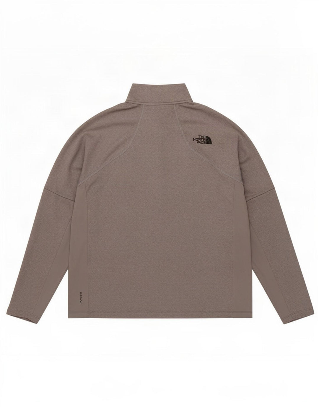 The North Face Haut de survêtement à col zippé pour hommes, grand gris, polyester