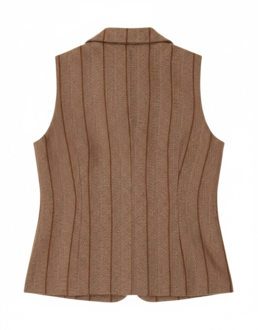 Oliver Gilet Femme IT 44 Laine à Chevrons Marron Moyen