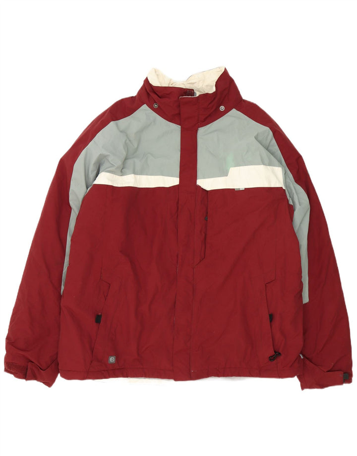 Columbia Veste de ski pour homme UK 42 XL Bordeaux Colourblock Polyester