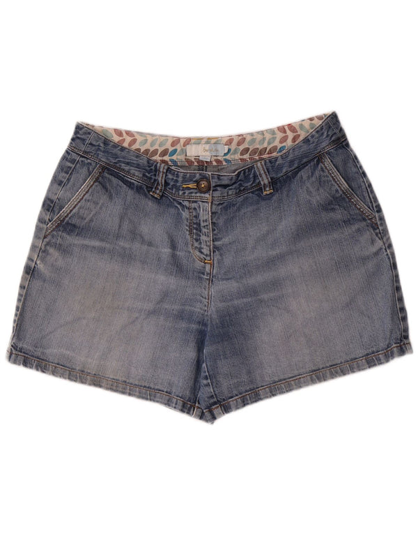 Short en jean Boden pour femme UK 14 Large W34 Bleu Coton