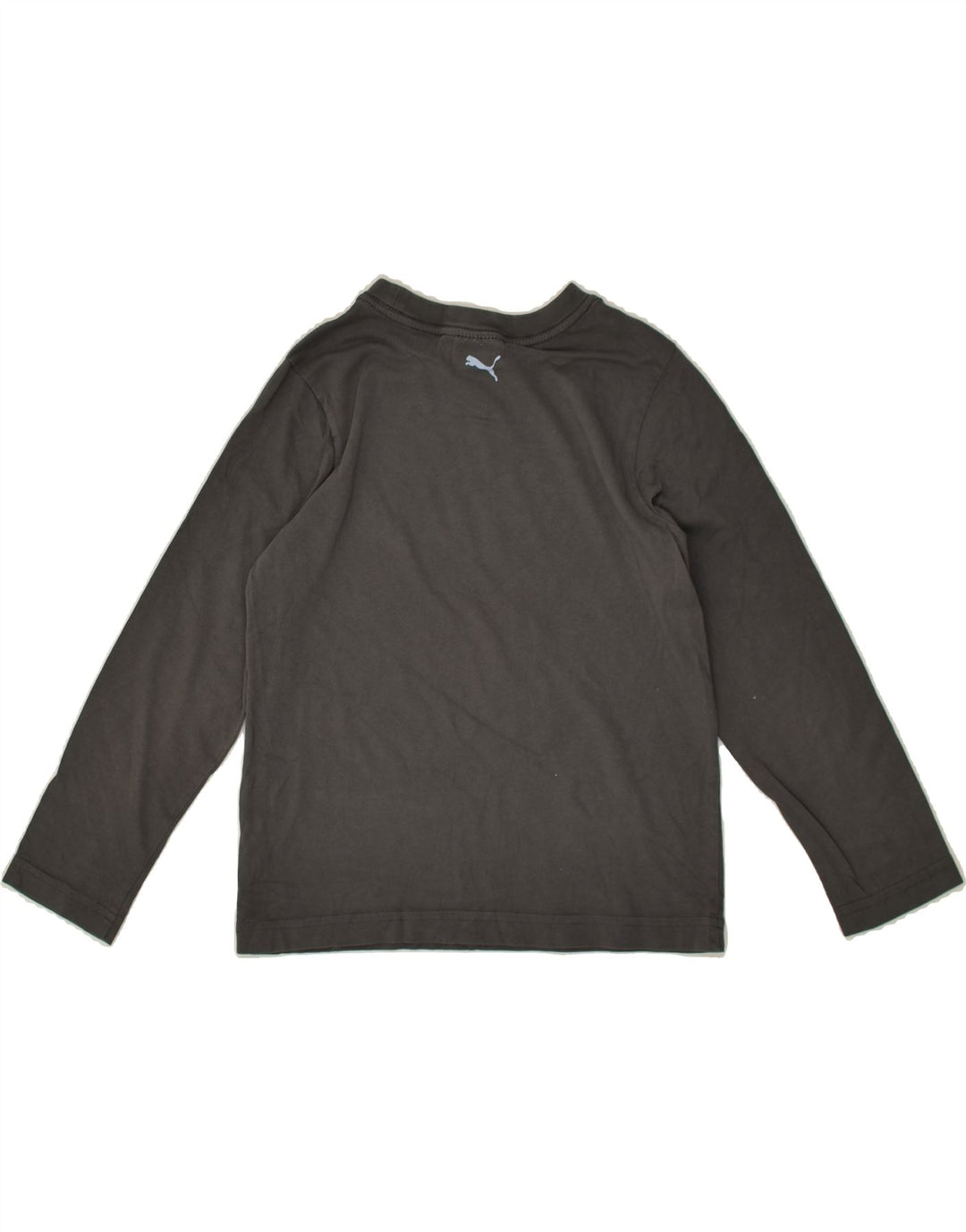 PUMA Boys Graphic Top Long Sleeve 9-10 Years Grey Cotton | Vintage Puma | Thrift | Second-Hand Puma | Used Clothing | Messina Hembry 