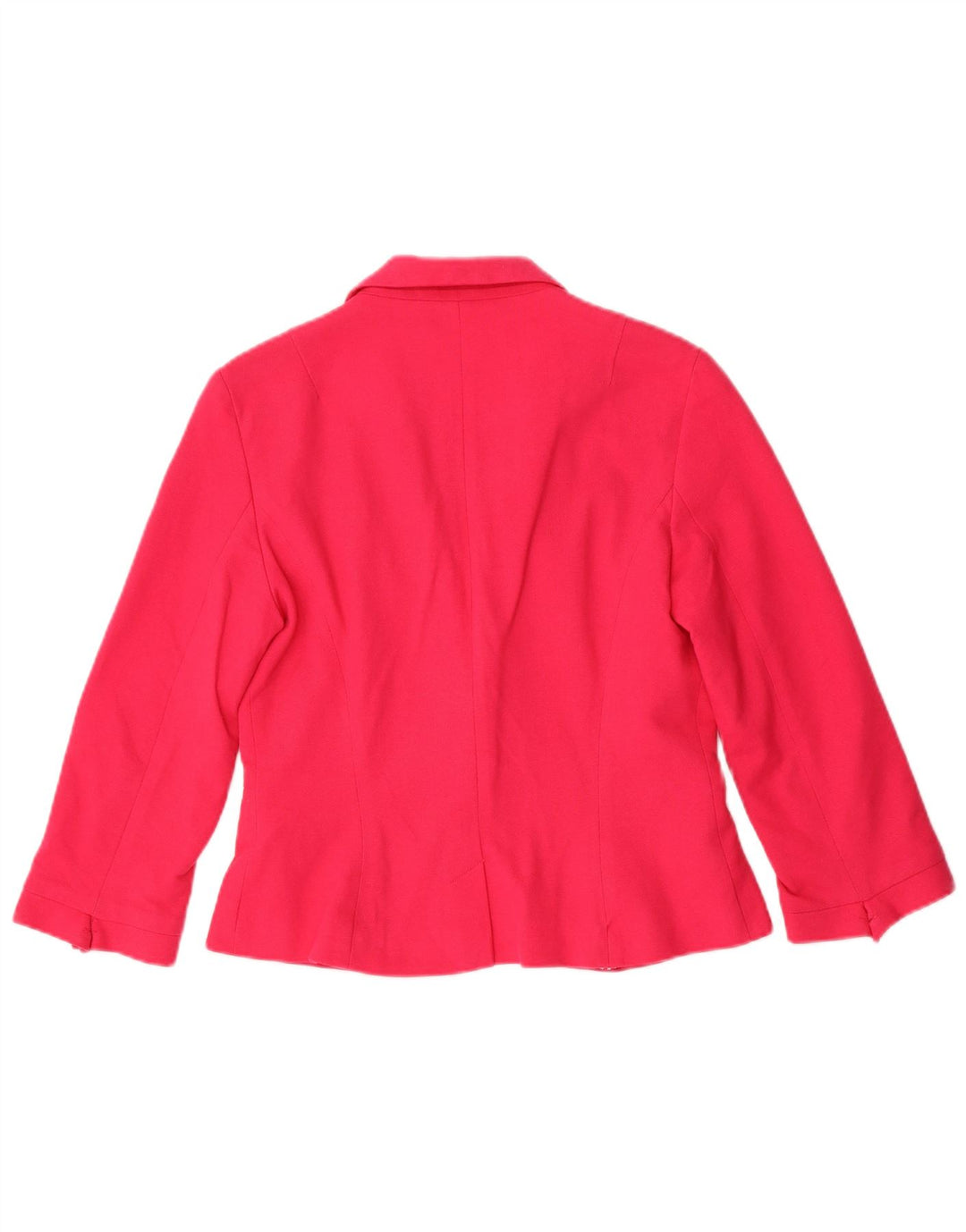 Zara Womens Crop 1 Button Blazer Jacket UK 14 Grand Coton Rose