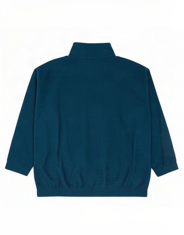 Terinda Pull à col zippé pour homme - Haut de survêtement XL Bleu Colorblock