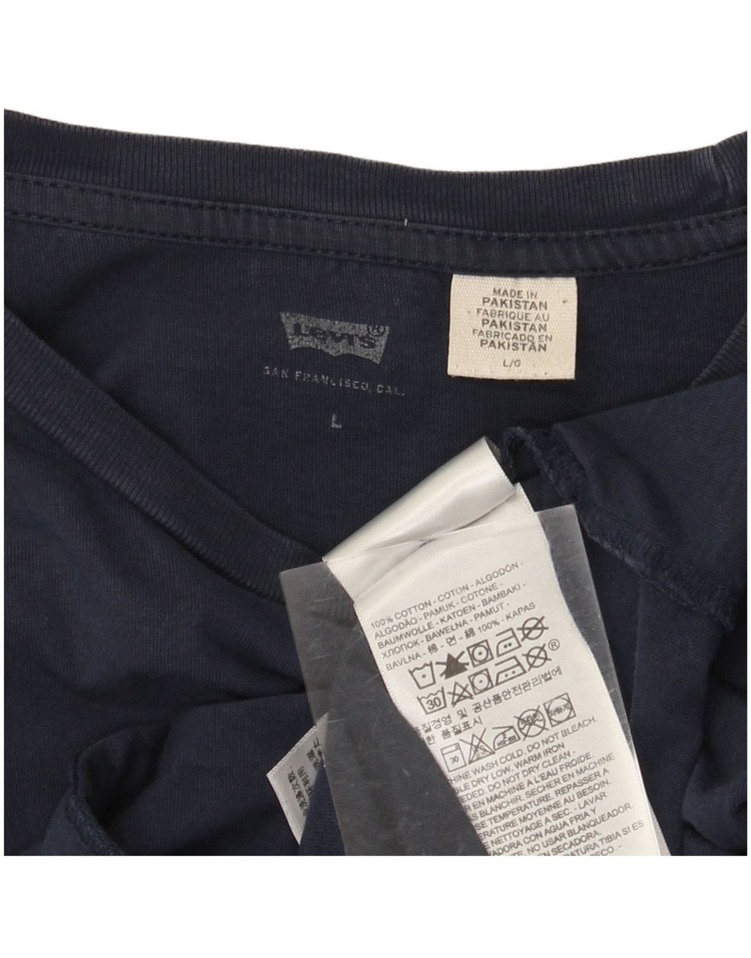 LEVI'S T-Shirt Graphique Homme Grand Bleu Marine Coton