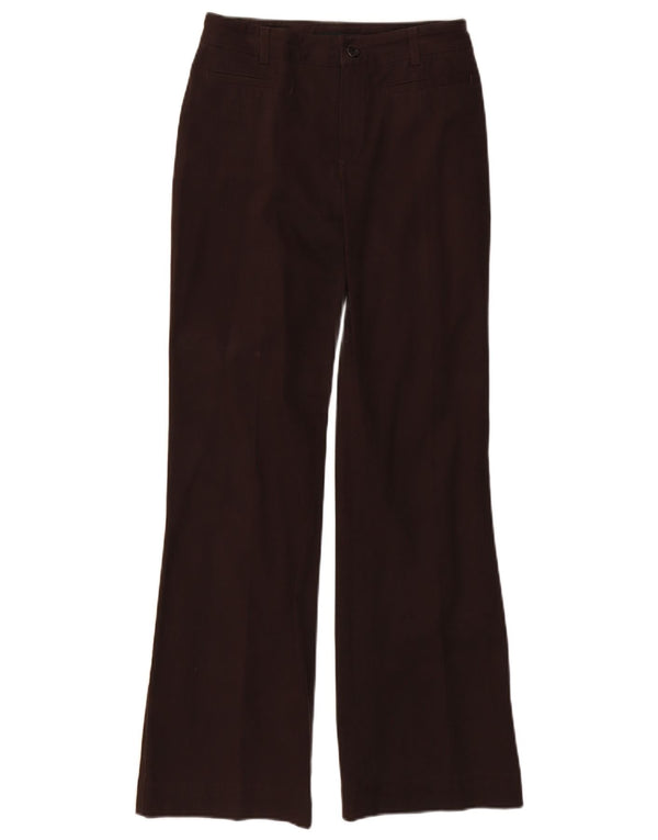 Massimo Dutti Pantalon décontracté Bootcut pour femme EU 36 XS W26 L31 Marron Coton