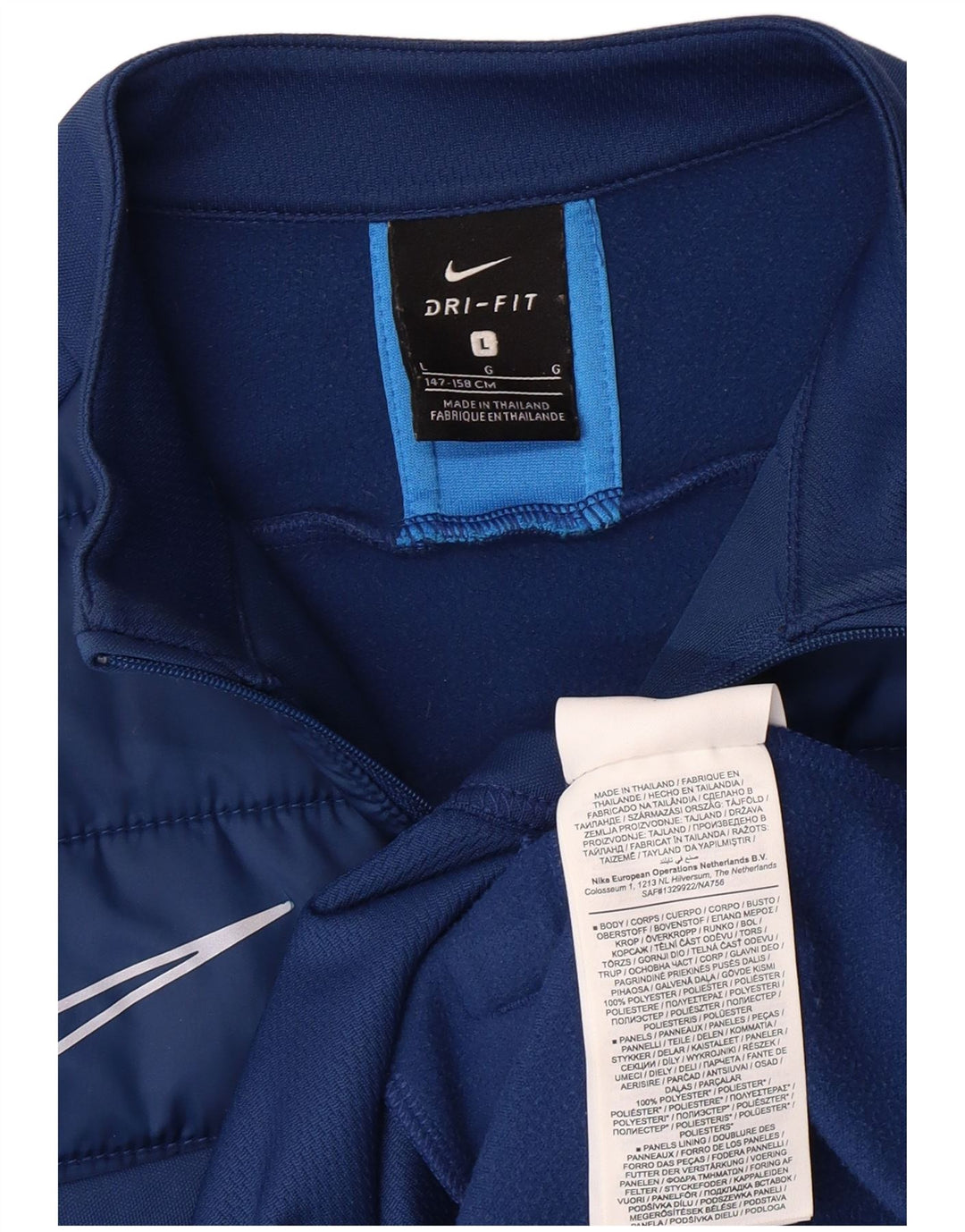 NIKE Haut de survêtement Dri Fit pour garçon 12-13 ans Bleu Taille L