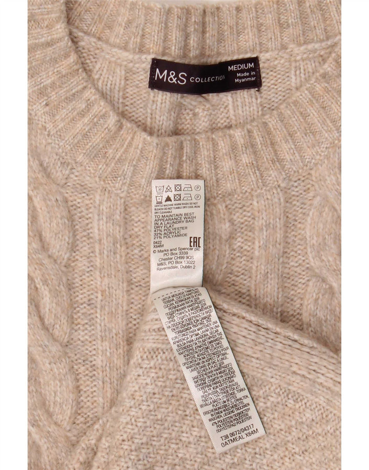 Marks & Spencer Débardeur Gilet Femme UK 44 Polyester Beige Moyen