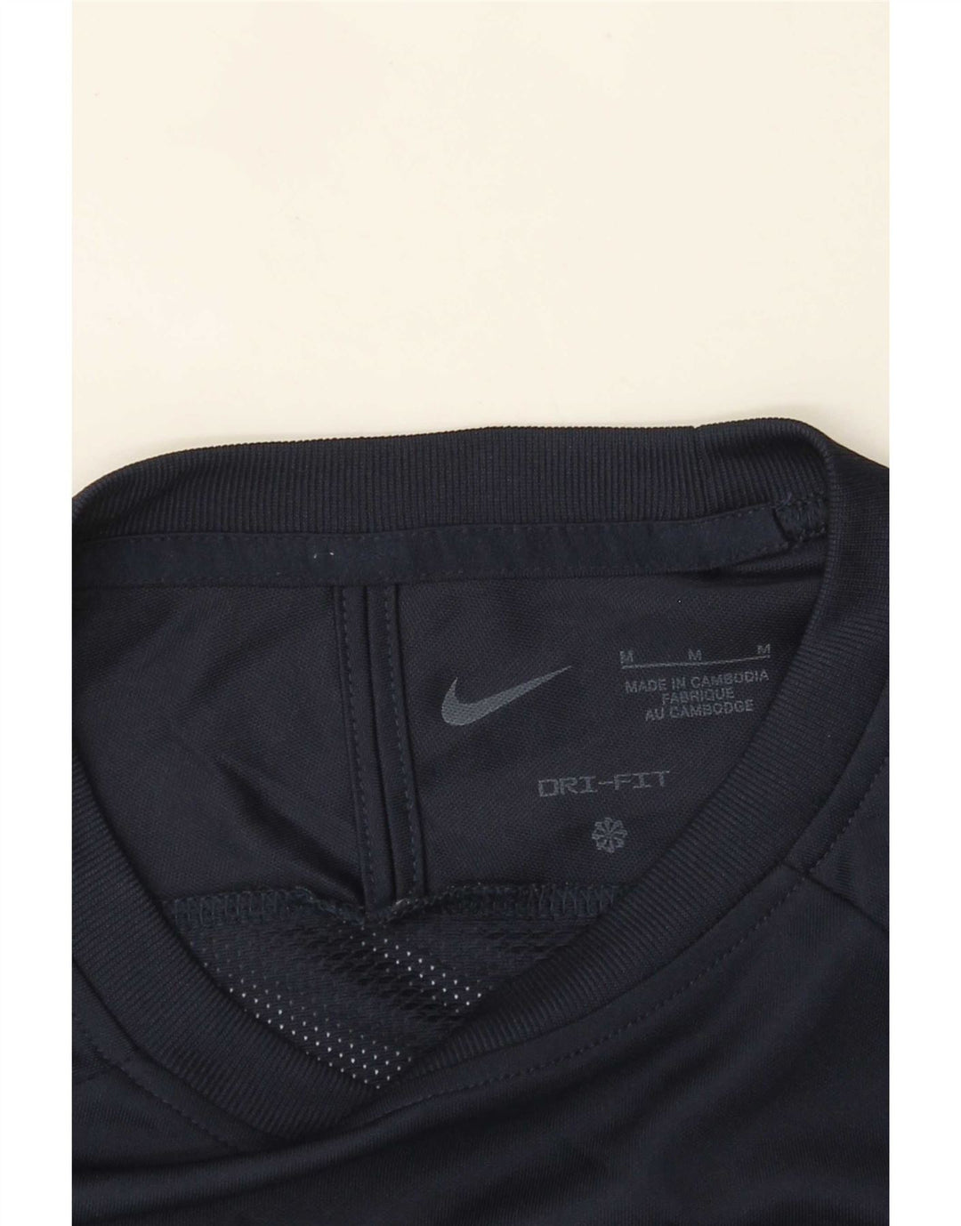 Nike Hommes Dri Fit T-Shirt Haut Bleu Marine Colorblock