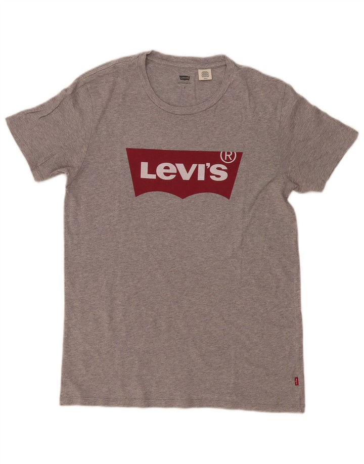 Levi's Tee-Shirt Graphique Homme Small Gris Moucheté