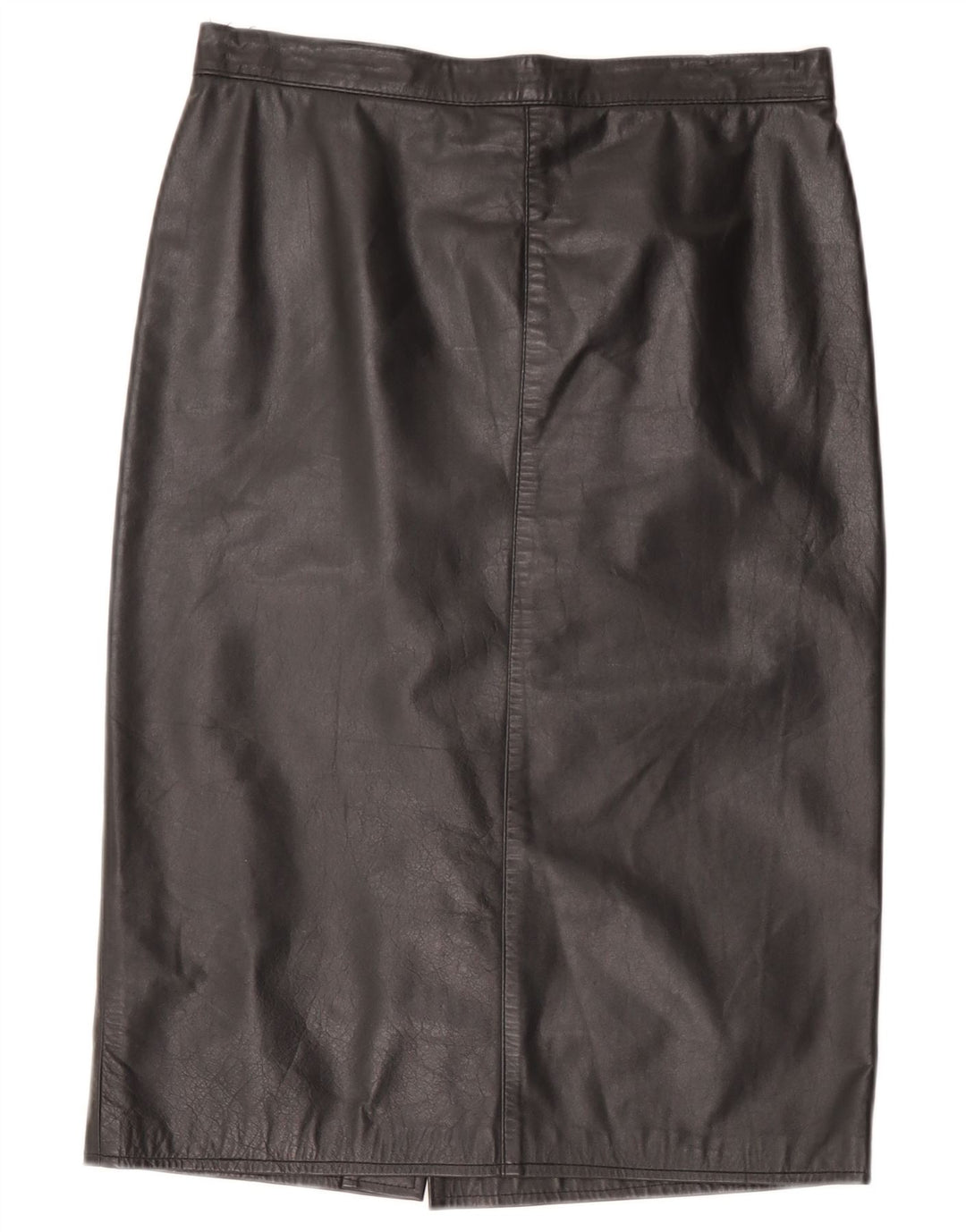 jupe en cuir femme vintage W32 Grand Noir