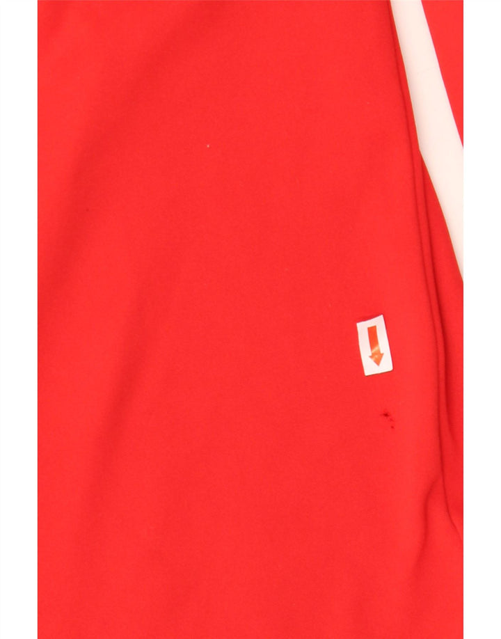 Nike Haut de survêtement Dri Fit Graphic pour homme avec col zippé Rouge Taille L