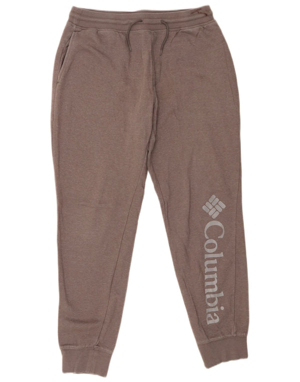 Columbia Pantalon de Survêtement Graphique pour Femme Joggers UK 14 Gris Moyen Coton