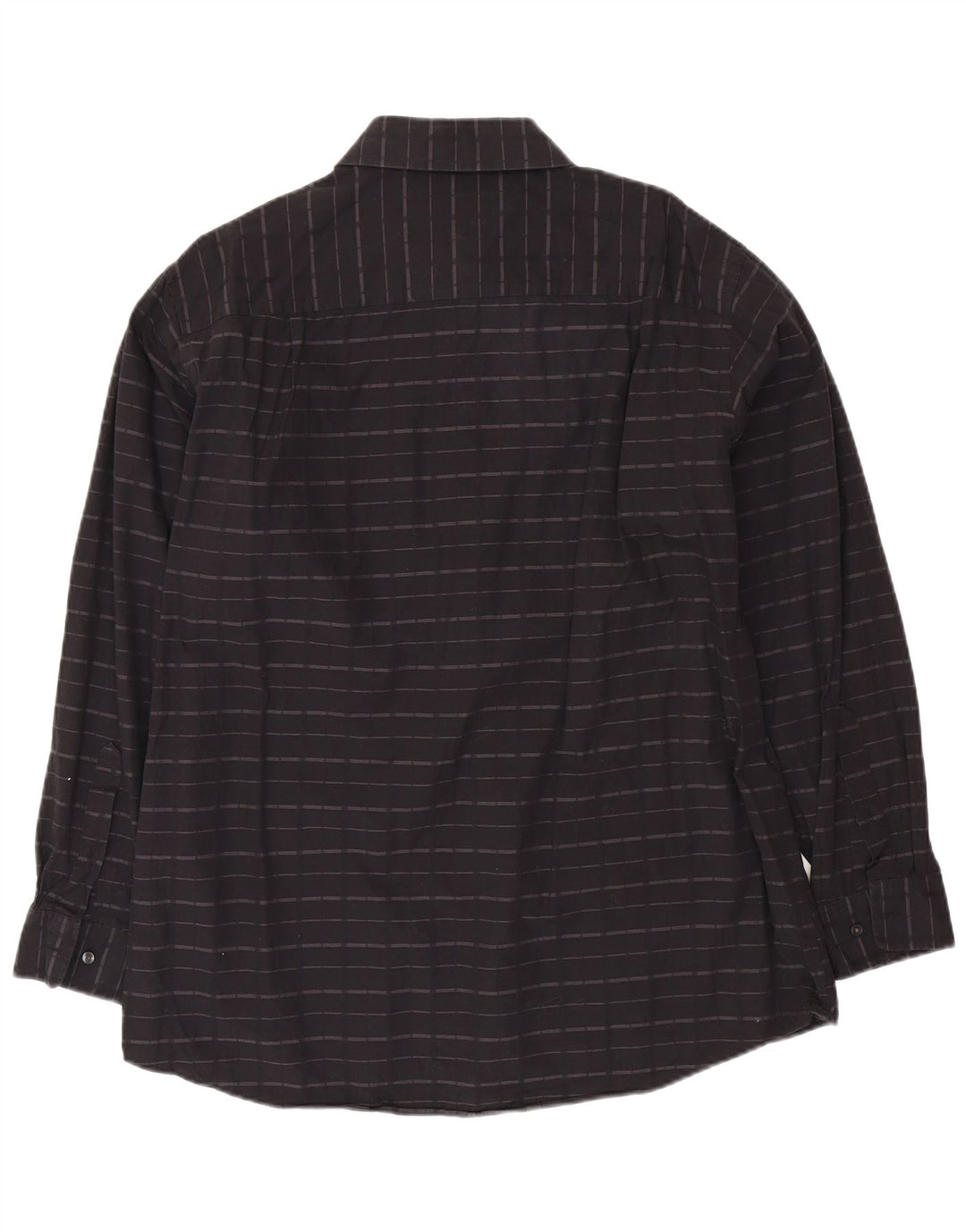 CALVIN KLEIN Chemise Homme Taille 17 XL Coton Rayé Noir