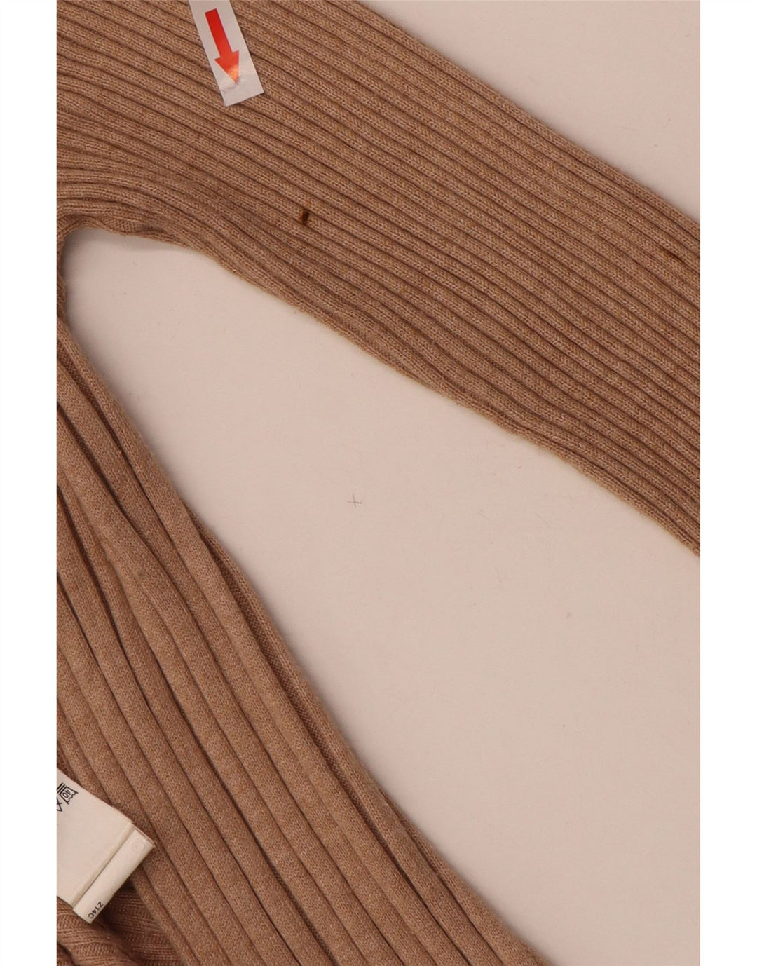 Marks & Spencer Pull cardigan asymétrique pour femme UK 12 Marron moyen