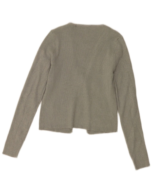 vintage Femmes Bolero Jumper UK 10 Petit Kaki