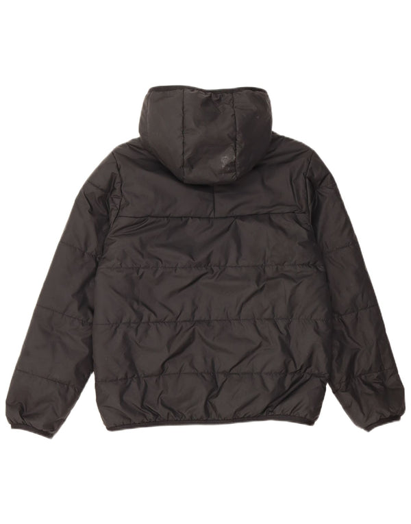 Veste matelassée à capuche Adidas Garçon 11-12 ans Noir Polyester