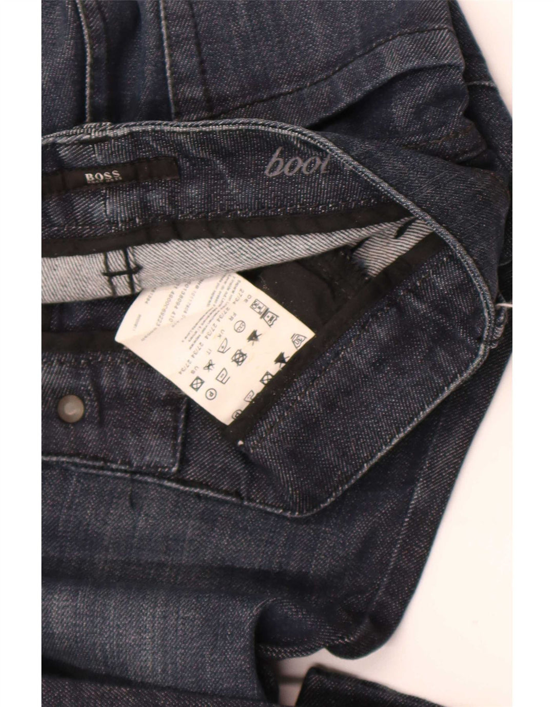 Hugo Boss Jean Bootcut Femme W27 L28 Bleu Marine Coton
